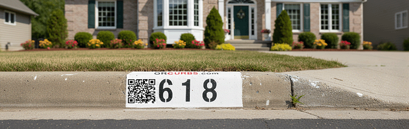 Ad-sponsored curb painting