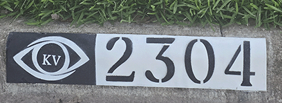 New studio-painted QRCurb replacement, looking crisp and professional